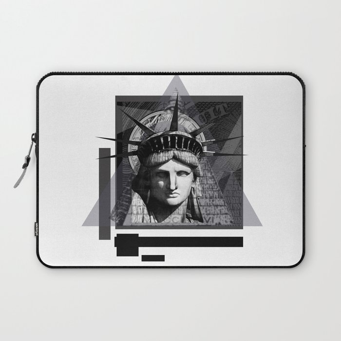 Abstract Statue of Liberty Laptop Sleeve
