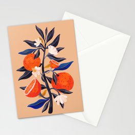 Orange Tree, Botanical Painting Stationery Cards