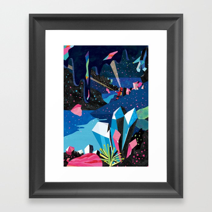Starry Cave Framed Art Print
