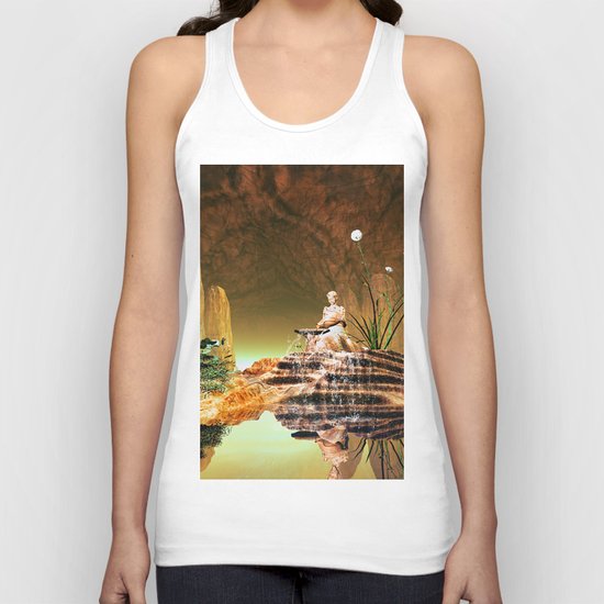 The mysterious underwater cave Unisex Tank Top