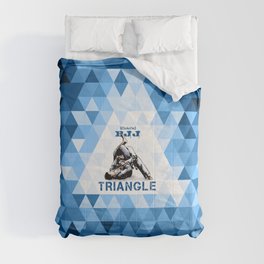 Blue Bjj Triangle choke. Jiu-jitsu grappling Comforter