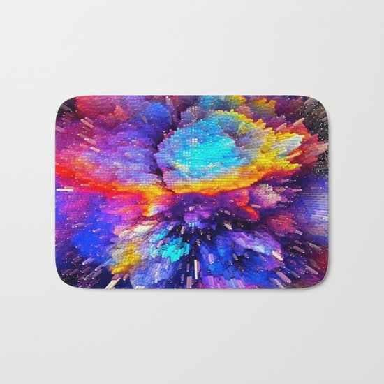 Rainbow Explosion Bath Mat