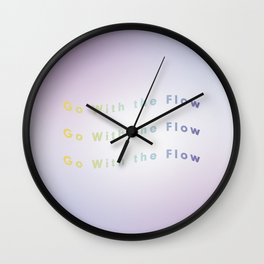 go with the flow Wall Clock