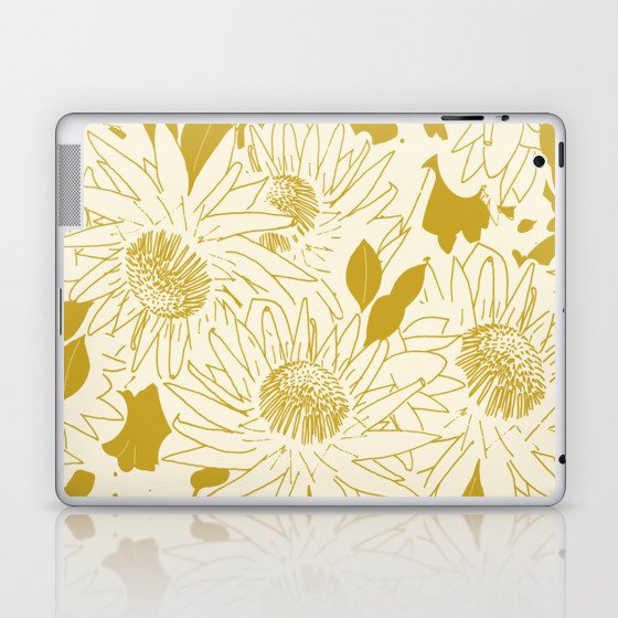Protea Gold By SalsySafrano. Laptop & iPad Skin