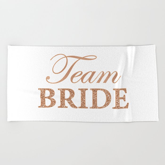 Pink Team Bride Slogan Print Beach Towel George Hen Party Wedding Womens