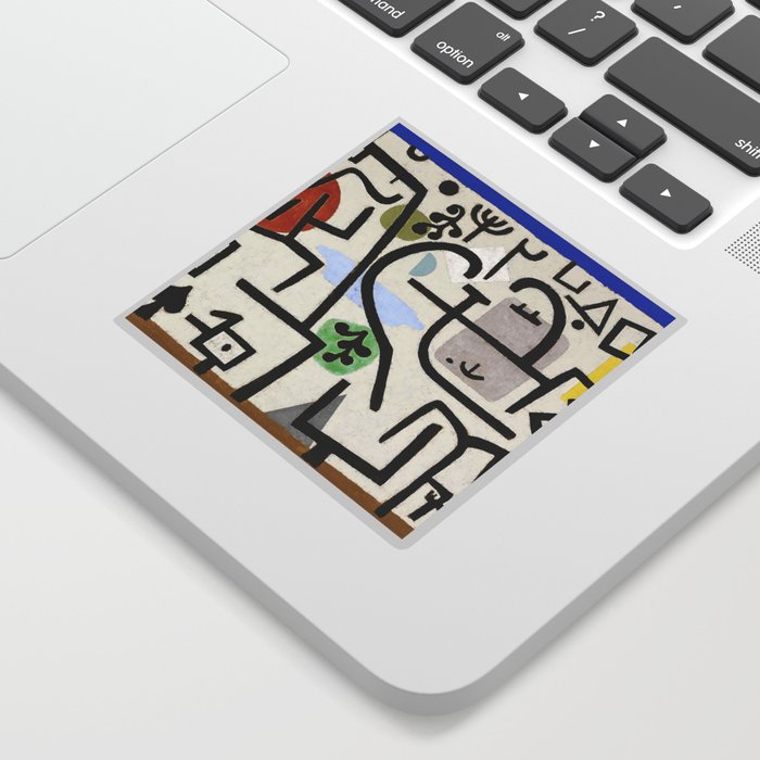 Rich port (A travel picture) Paul Klee 1938 Sticker by walltowall