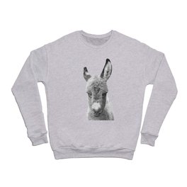 Black and White Baby Donkey Crewneck Sweatshirt