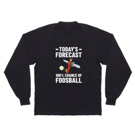 Foosball Table Soccer Game Ball Outdoor Player Long Sleeve T-shirt