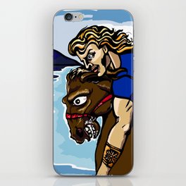 Alexander the Great w/ Bucephalus Horse iPhone Skin