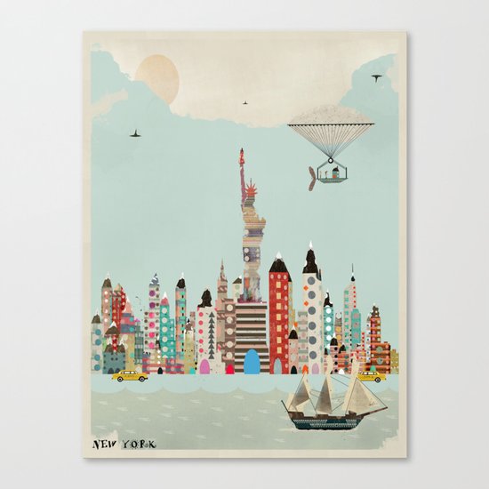visit new york Canvas Print