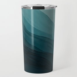 Waves Into The Depths | Wave Texture Design Travel Mug