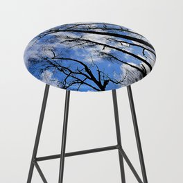 Birch Tree Perspective Scottish Highlands Style in I Art and Afterglow Bar Stool