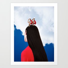 Diving Belles Art Print