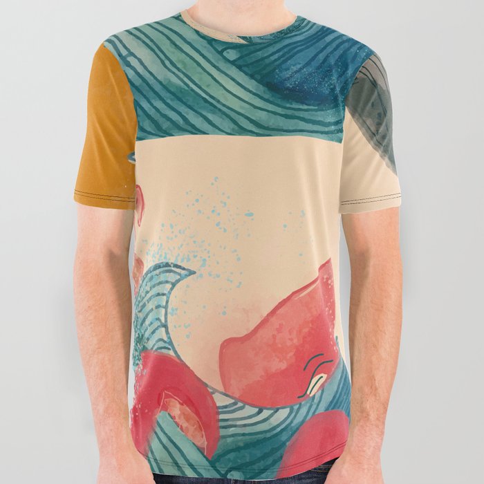 From the Waves All Over Graphic Tee