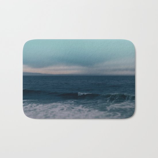 Blue California Ocean Bath Mat