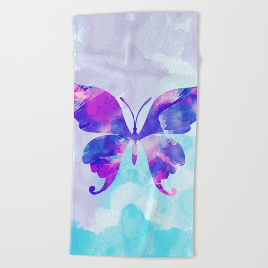 Abstract Butterfly Beach Towel