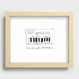  Play The Synth Recessed Framed Print