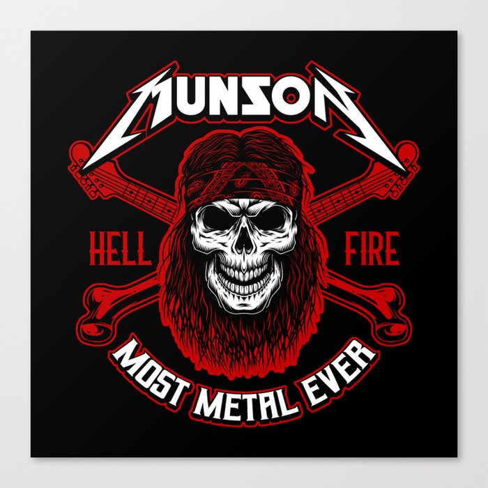 MUNSON (Most Metal Ever) Heavy Metal Master Canvas Print