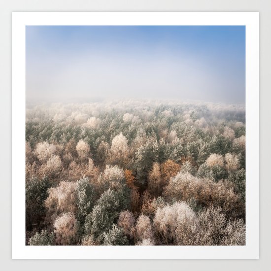 Vanish in the Snow Art Print