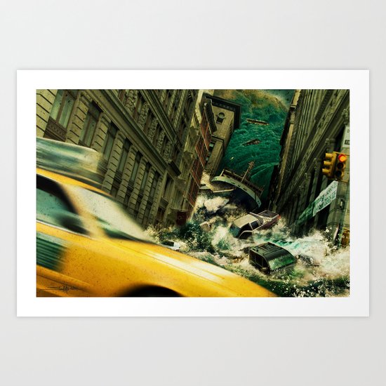 No God's Gonna Save You Now Art Print