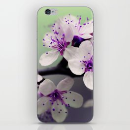 Flower white purple landscape iPhone Skin