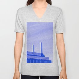 Battersea Power Station, London V Neck T Shirt