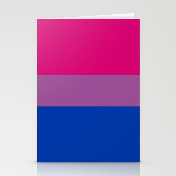 BiSexual pride flag colors Stationery Cards