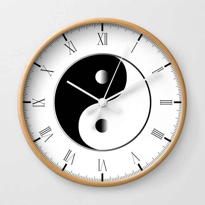 Yin Yang Wall Clock