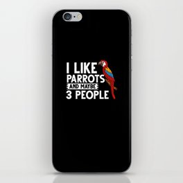 Parrot Bird Quaker African Gray Macaw Cage iPhone Skin