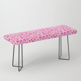 WITH LOVE FLORAL HEARTS AND LOVE PATTERN Bench