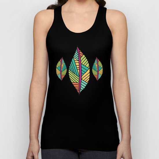 Native Leaves Unisex Tank Top