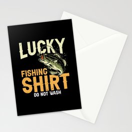 Lucky Fishing Shirt Do Not Wash Stationery Card
