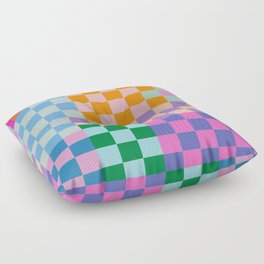 Checkerboard Collage Floor Pillow