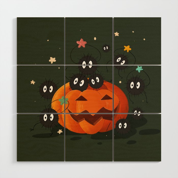 Pumpkin and the Dust Ball Wood Wall Art