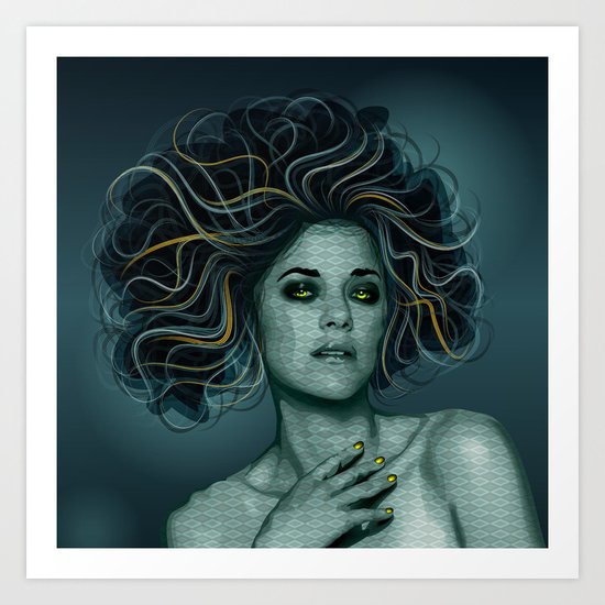 Gorgon Medusa Art Print