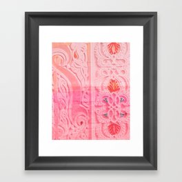 Oriental Carvings And Ornaments - ornament closeup Framed Art Print