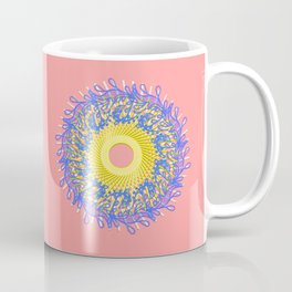 Mandala #105, Peach and Sunshine Coffee Mug