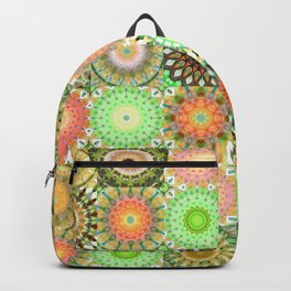 Mandala Medley 2 Earth Tone Art Backpack