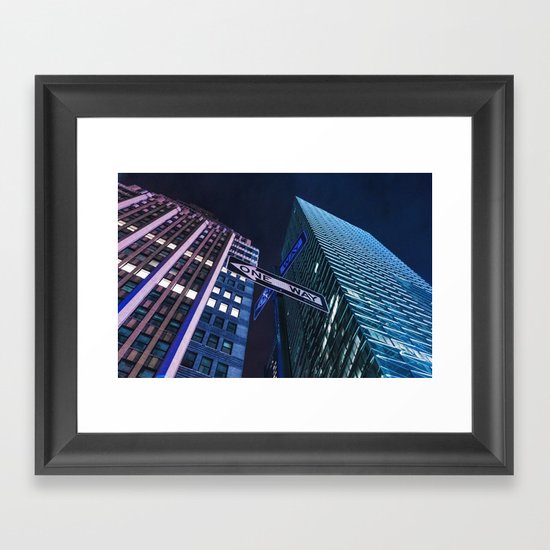 One Way NYC Framed Art Print