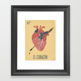 El Corazon Framed Art Print