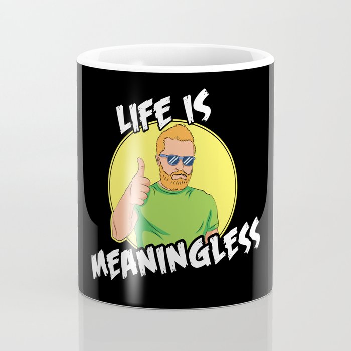 Life Is Meaningless 90s Aesthetic Vintage Gift Coffee Mug ...