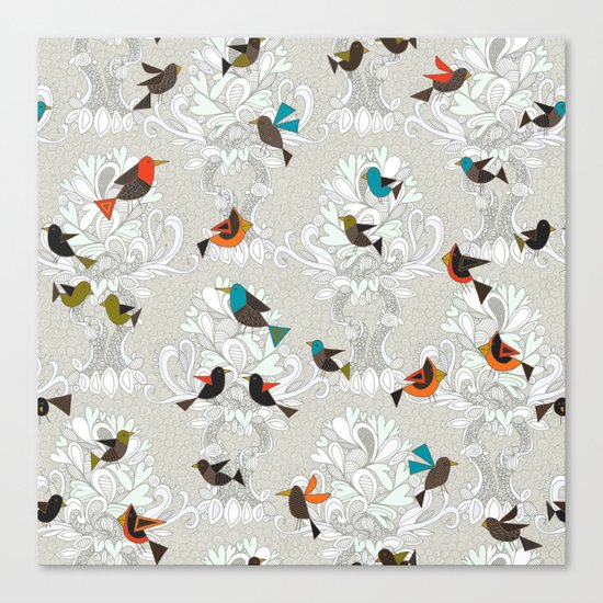 bird love trees Canvas Print