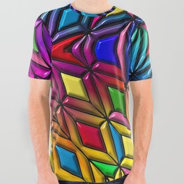 Tile Pattern Design All Over Graphic Tee