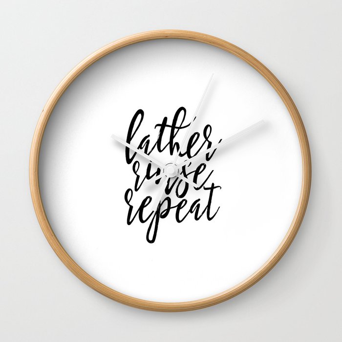 Bathroom Wall Art Printable Art Typography Quotes Lather Rinse