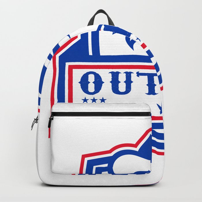 Outlaw Cowboy Mascot Shield Backpack