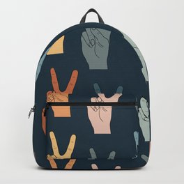 Peace Hands - Autumn Palette Backpack