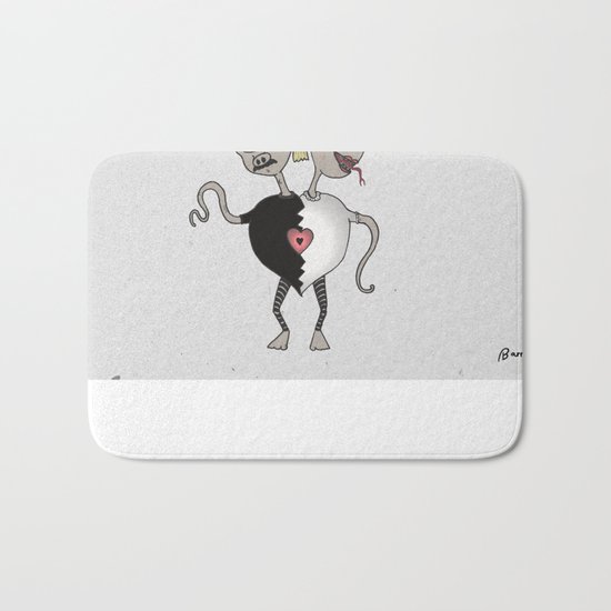 The Weird Monster Love Bath Mat