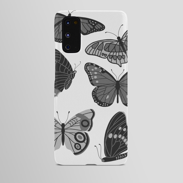Texas Butterflies – Black and White Android Case