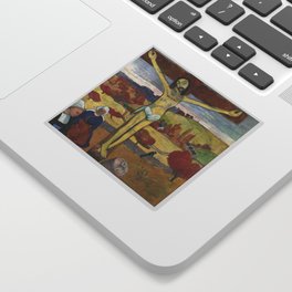 The Yellow Christ (Le Christ jaune), Paul Gauguin  (1886) Sticker