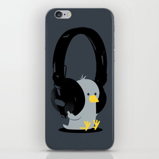 Le poussin mélomane iPhone & iPod Skin